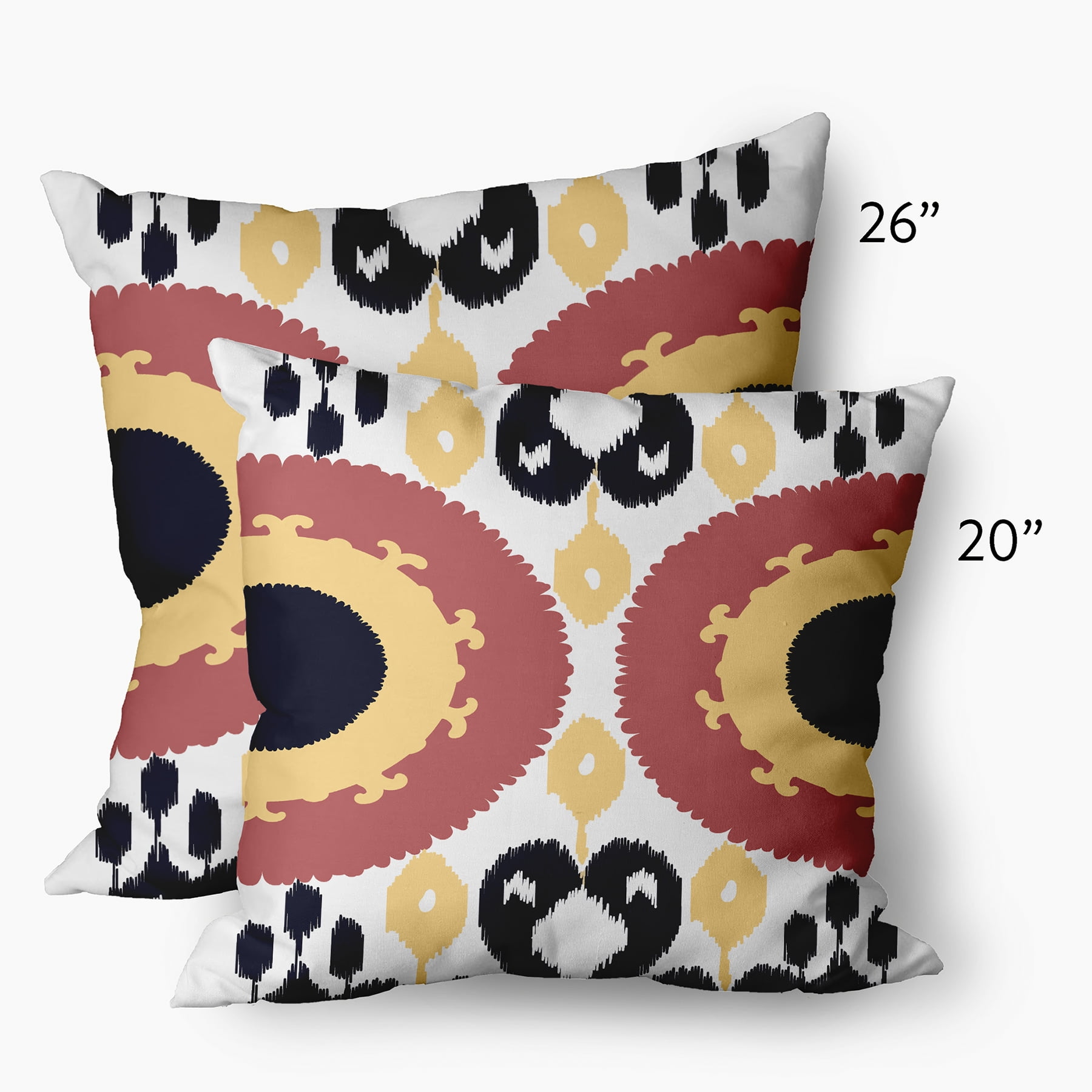 Simply Daisy 26" x 26" Yellow Polyester Throw Pillow
