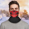 thumbnail image 2 of Halloween Horror Skeleton Mask, Multi-Use Skull Dress Up Mask, Half Face Shield for Hiking, Camping, Running, 2 of 5