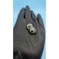 thumbnail image 3 of OM Jewels Women's Delicate Stud Earrings 14K White Gold Plated Round Cut Lab Created Peridot, 3 of 5