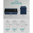 thumbnail image 6 of SONGMICS 43.3" Folding Storage Ottoman Bench Ottoman With Storage 660 lb Load Capacity for Living Room Midnight Blue, 6 of 6