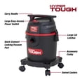 thumbnail image 2 of Hyper Tough 3 Gallon 3.5 HP Poly Wet Dry Vacuum for Home, Car, Garage & Workshop, 2 of 12