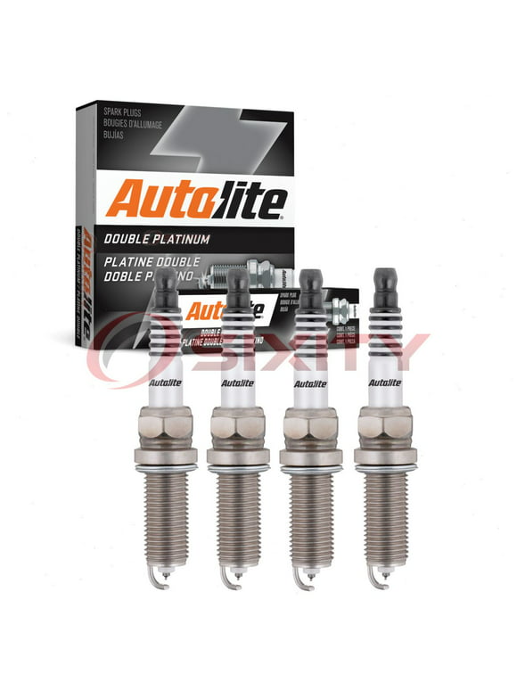 4 pc Autolite APP5702 Double Platinum Spark Plugs for 88901008 W145T30 Ignition Wire Secondary Fits select: 2012-2015 HONDA CIVIC, 2010-2014 HONDA CR-V