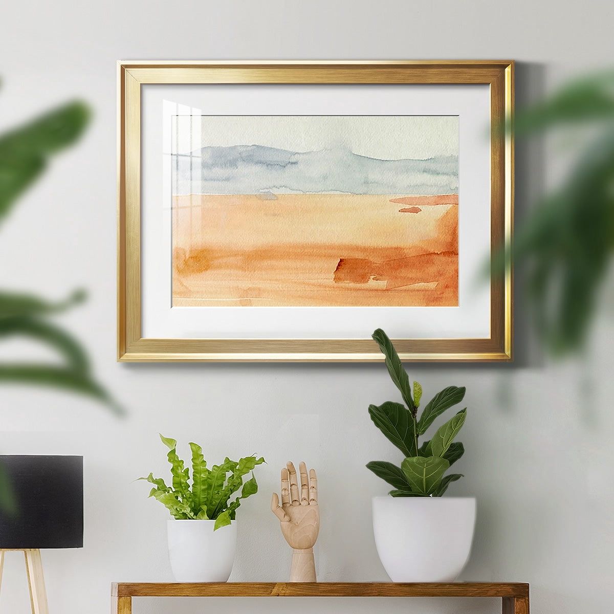 Ash Blue Horizon II Premium Framed Print - Ready to Hang