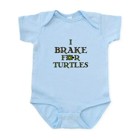 

CafePress - I Brake For Turtles Infant Bodysuit - Baby Light Bodysuit Size Newborn - 24 Months