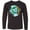 AB-Black, variant on Inktastic Earth Day Turtle Planet with Waves and Birds Long Sleeve Youth T-Shirt