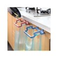 thumbnail image 2 of 1pc Hanging Trash Can Holder Cabinet Door Holder Garbage Bag Plastic Storage Rack For Kitchen, 2 of 5