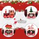 thumbnail image 2 of Mini tren de madera, adornos navideños para trenes, adornos navideños, adornos navideños para caravanas en miniatura, mini muñecas, adornos interiores para el hogar (marrón) (A), 2 of 5