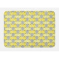 thumbnail image 1 of Ethnic Bath Mat, Oriental Flowers Motif on Watercolor Backdrop Abstract Floral Ornaments, Plush Bathroom Decor Mat with Non Slip Backing, 29.5" X 17.5", Pastel Yellow Dark Grey, by Ambesonne, 1 of 2