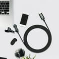 thumbnail image 4 of ZJ030MR USB C Lavalier Mic With Easily Clip Professional Omnidirectional Pickup Noise Reduction Optional Cover Muff, 4 of 7