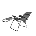 thumbnail image 6 of Veryke 2Pcs Zero Gravity Chair, Portable Folding Chairs for Sun Bath, Lounge Chair Table Set, Lawn & Patio Chair, Folding Beach Chair with Detachable Cup Holder, Gray, 6 of 7