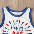 thumbnail image 4 of Oiyii Infant Girls 4Th Of July Outfits Summer Tank Top Tassels Shorts Set, Sizes 18-24 Months, 4 of 7