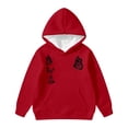 thumbnail image 2 of SGMVNU Kids' Classic Solid Color Hoodie Casual Basic Pullover Hooded Sweatshirt Hoodie for Boys or Girls Fall WInter Clothes for Kids(z51101_a-Red, 5-6 Years), 2 of 3