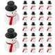 thumbnail image 1 of 20 figuras de muñecos de nieve navideños en miniatura de resina para manualidades., 1 of 7
