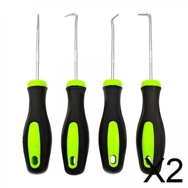 2xOil Seal Extractor Tool Pick And Hook Set Herramienta De Reparación Portátil Resistente De Precisión Verde