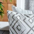thumbnail image 3 of SAFAVIEH Lansana Diamond Pillow, 18" x 18", Grey, 3 of 5