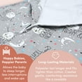thumbnail image 5 of Sleeping Baby Zipadee-Zip Baby Swaddle Sack 2T-3T - Goodnight Moon, 5 of 8