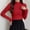 (A1)Wine, variant on Otvok Mock Neck Ribbed Slim Fit Sweater for Women, Long Sleeve Solid Pullover, Stretchy Basic Layering Top for Fall Winter