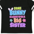 thumbnail image 4 of Inktastic Some Bunny is Going to Be a Big Sister with Bunny Ears and Flowers Girls Toddler T-Shirt, 4 of 5