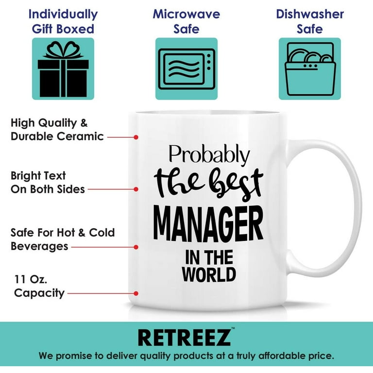 Funny Mug - Best Manager In The World 11 Oz Ceramic Tea Coffee