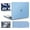 Airy Blue, variant on IBENZER Compatible with New 2024 2023 M2 MacBook Air 15 inch case A2941, Hard Shell Case with Keyboard Cover for Mac Air 15.3" M2 Chip with Retina Display & Touch ID, Airy Blue, W-AT15-ARBL+1