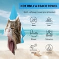 thumbnail image 4 of GZHJMY Beach Towel for Women Girls, Cat and Strawberry Collage Bath Towel, Oversized Lightweight Sport Towel, 31x63 Inch, 4 of 7