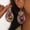 Colored, variant on Yoyauz Bohemian Bohemian Teardrop Drop Earrings Women's – Delicate – Handmade Tinsel Wrapped In Coloured Faceted Glass