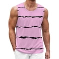 thumbnail image 1 of Men's Sleeveless Collar Tank Top for Spring Summer Print Athletic Workout Shirt Easy Casual Daily Wear, 1 of 6