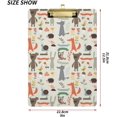 thumbnail image 3 of FMSHPON Fox Hedgehog Bear Snail Clipboard Hardboard Wood Nursing Clip Board and Pull for Standard A4 Letter 13x9 inches, 3 of 5