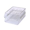 thumbnail image 4 of Auto Rolling, Caja de almacenamiento de huevos, Contenedor de huevos Diseño deslizante Organizador de nevera Porta huevos apilable Bandeja de huevos 2 capas SM SunniMix Almacenamiento de huevos, 4 of 8