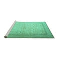thumbnail image 2 of Ahgly Company Machine Washable Indoor Rectangle Persian Turquoise Blue Traditional Area Rugs, 8' x 10', 2 of 4