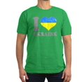 thumbnail image 1 of CafePress - I Love Ukraine Native Ukrainian Flag T Shirt - Men's Fitted T-Shirt, 1 of 1