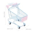 thumbnail image 3 of Miniature Shopping Cart Small Trolley Toy Desktop Storage Organizer Photo Prop, 3 of 8