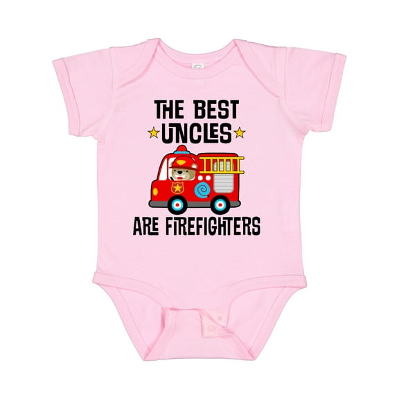 Inktastic Best Uncles Are Firefighters Boys or Girls Baby Bodysuit