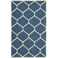 thumbnail image 2 of SAFAVIEH Cambridge Juan Geometric Wool Area Rug, Navy Blue/Ivory, 6' x 9', 2 of 7