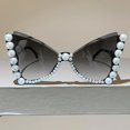 thumbnail image 6 of Giaone Cats Eye Sunglasses Adorned With Pearls For Casual And Formal Occasion, 6 of 20