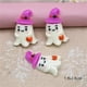 thumbnail image 3 of 10 piezas de resina para Halloween El Mercado de Encantos Calabaza blanca Fantasma DIY, 3 of 4