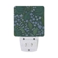 thumbnail image 5 of Yayeee LED Plug in Night Light for The Home with Auto Dusk to Dawn Light Sensors, 2 Pack, Blue Flowers Pattern, 5 of 6