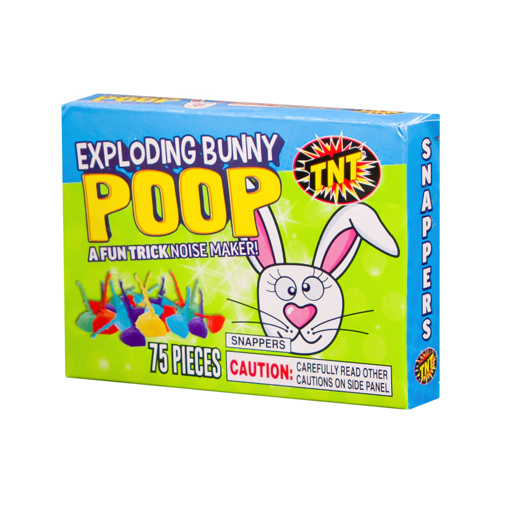 TNT Fireworks, Bunny Poop 12 Pack Snaps, Multicolor Pop-its