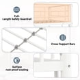 thumbnail image 6 of PARPOOS Bunk Bed Twin over Twin, Metal Twin Bunk Beds for Teens with 2 Ladders & Full Length Guardrails,  Can Be Divided into 2 Twin Beds, White, 6 of 8