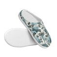 thumbnail image 3 of Lsque Flowers In Vintage Pattern Womens Comfort Cotton on Scuff With Memory Foam and Anti-skid Sole Slipper-44/45, 3 of 7