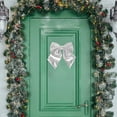 thumbnail image 4 of Leodye 1PCS Christmas Sequined Bow Glitter Bow Tie Christmas Tree Accessories Wreath Decoration Door and Window Hangings Party Decorations-, 4 of 6