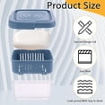 thumbnail image 3 of Soap Holder Leakproof Travel Soap Dish with Lid Draining Soap Bar Holder with Drainage Layer Square Soap Container Portable Soap Case for Traveling Camping Outdoor Gym Bathroom Shampoo Soap Essential, 3 of 7