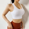 thumbnail image 6 of Sunm Boutique Sports Bras for Women Criss-Cross Back Padded Bras Workout Yoga Athletic Bra with Removable Cups, 6 of 7