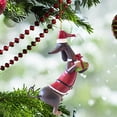 thumbnail image 4 of Adorno de árbol de perro acrílico navideño divertido con cuerda para decoración de fiesta en casa, 4 of 5