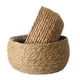 thumbnail image 1 of 1 maceta tejida de paja, cesta para plantas, maceta redonda tejida (caqui), 1 of 6