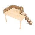 thumbnail image 1 of Wood Hamster Climbing Platform, Exercise Multifunctional Firm Natural Hamster Platform Rotatable Ladder  For Sugar Gliders, 1 of 8