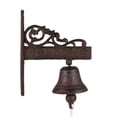thumbnail image 4 of Toystoory Timbre de bienvenida Hardware artístico sólido Metal artesanía campanas colgantes al aire libre Vintage campana colgante decoración Jardín y Patio, 4 of 6