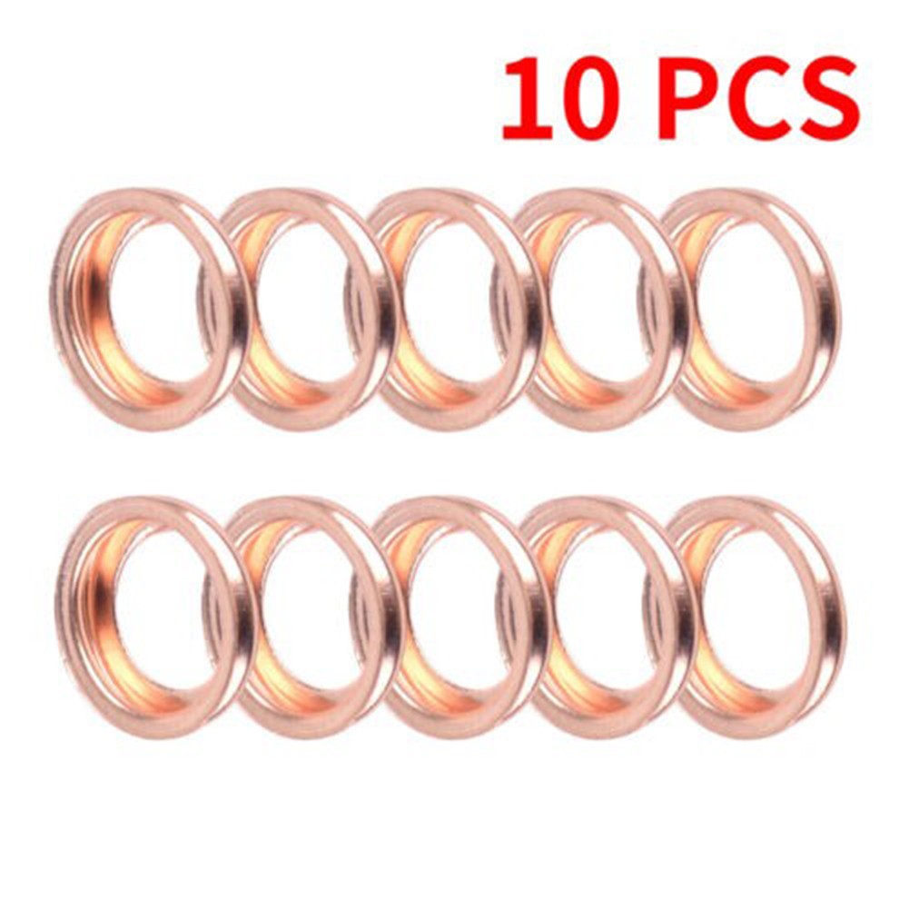10PCS Metal Oil Drain Plug Crush Washer Gasket 1102601M02 For Nissan
