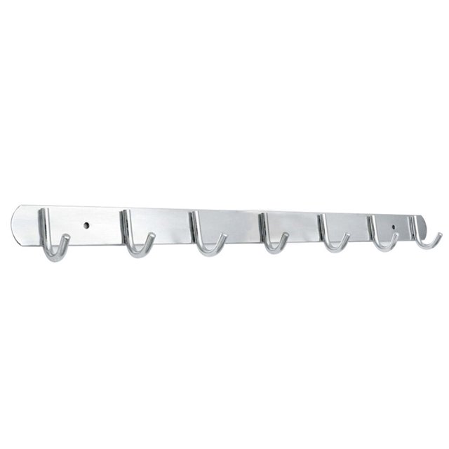 tredstone Space Aluminum Hooks Bar 3/4/5/6/7 Hooks Hat Clothes Robe Holder Rack Wall Mounted Bathroom Kitchen Hanger