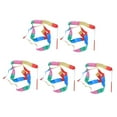 thumbnail image 4 of CRAFTHROU 5Pcs Rhythmic Dance Ribbons Assorted Color Iron Long Strip for Chinese Dance, 4 of 8